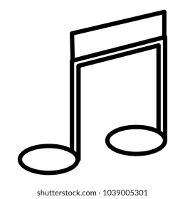 music note isolated icon
