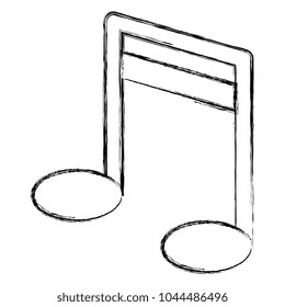 music note isolated icon