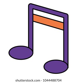 music note isolated icon