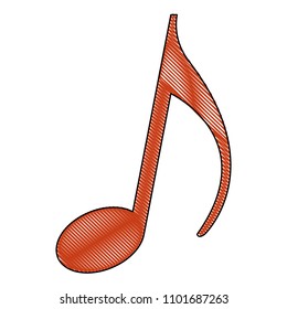 music note isolated icon