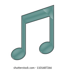 music note isolated icon