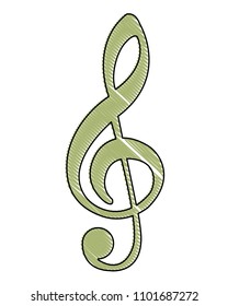 music note isolated icon