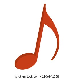 music note isolated icon