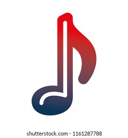 music note isolated icon