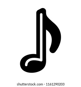 music note isolated icon