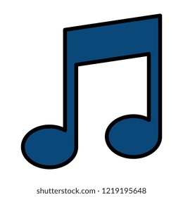 music note isolated icon
