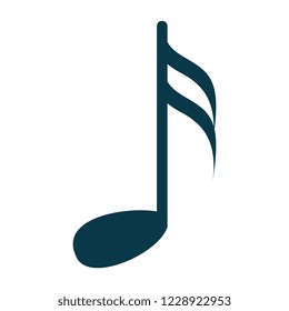 music note isolated icon