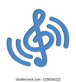 music note isolated icon