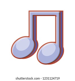 music note isolated icon