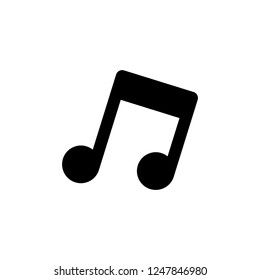 music note isolated icon