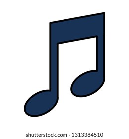 music note isolated icon