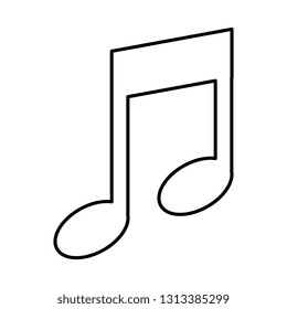 music note isolated icon