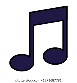 music note isolated icon