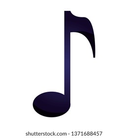 music note isolated icon