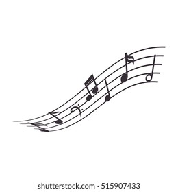 music note isolated icon