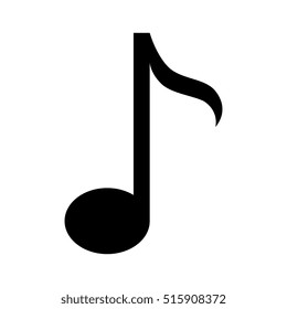 music note isolated icon