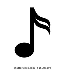 music note isolated icon