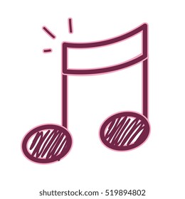music note isolated icon