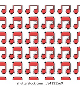 music note isolated icon