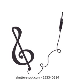 music note isolated icon