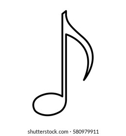 music note isolated icon