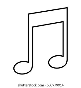 music note isolated icon