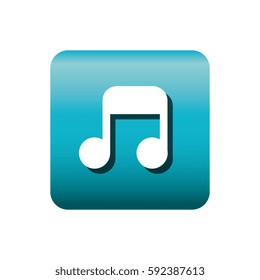 music note isolated icon
