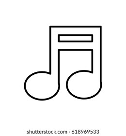 music note isolated icon