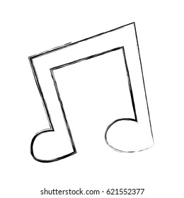 music note isolated icon