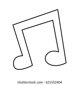 music note isolated icon