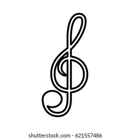 music note isolated icon