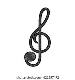 music note isolated icon