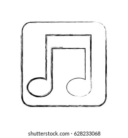 music note isolated icon