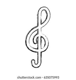 music note isolated icon