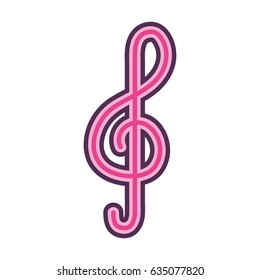 music note isolated icon