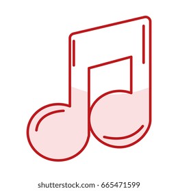 music note isolated icon