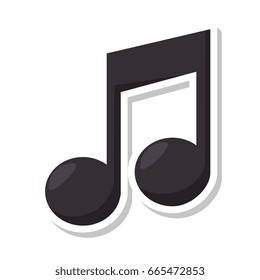 music note isolated icon