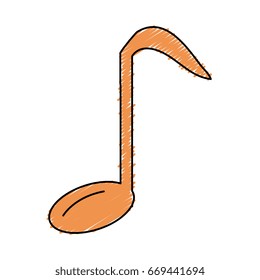 music note isolated icon