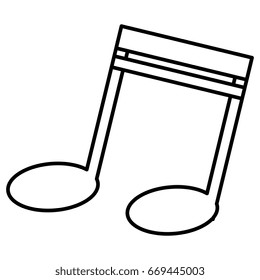 music note isolated icon