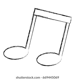 music note isolated icon