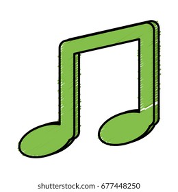 music note isolated icon