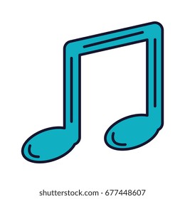 music note isolated icon