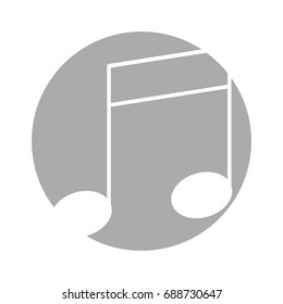 music note isolated icon