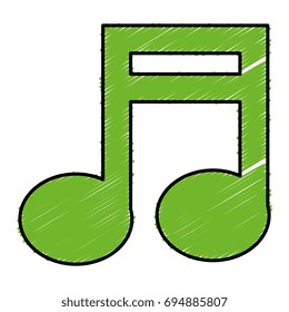 music note isolated icon