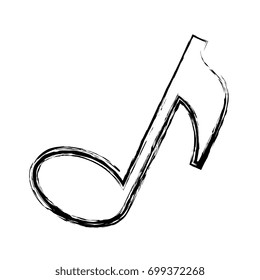 music note isolated icon