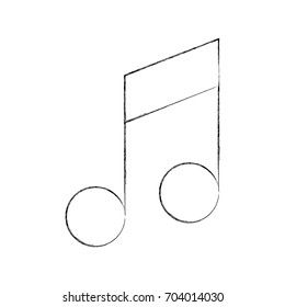 music note isolated icon