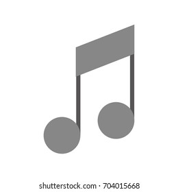 music note isolated icon