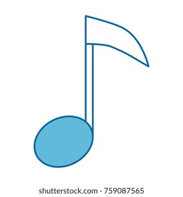 music note isolated icon