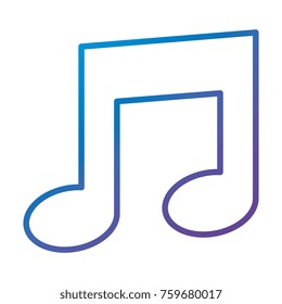 music note isolated icon