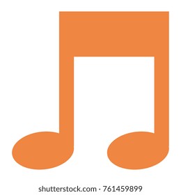 music note isolated icon